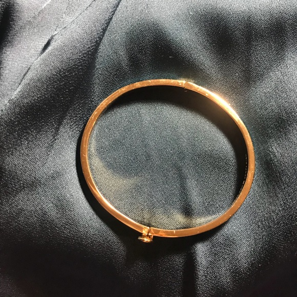 Kate Spade thin hinge spade bangle bright blue - Picture 6 of 8